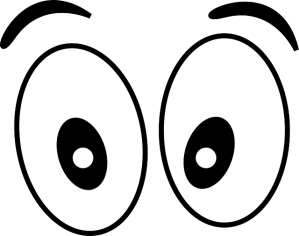 Big cartoon eyes