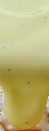 Custard dripping downwards