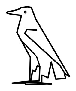 Hieroglyph of Egyptian Eagle