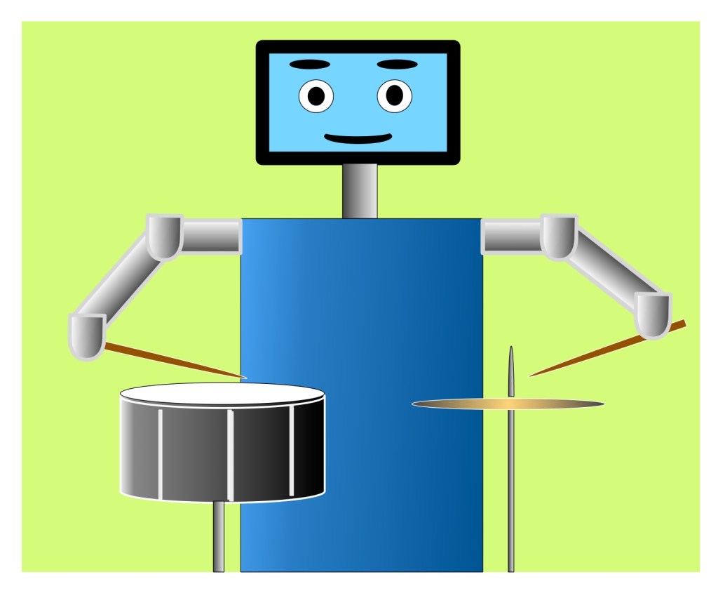 Drumming Robot after Mortimer