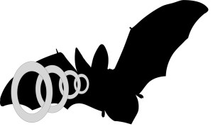 Bat sending out sound waves