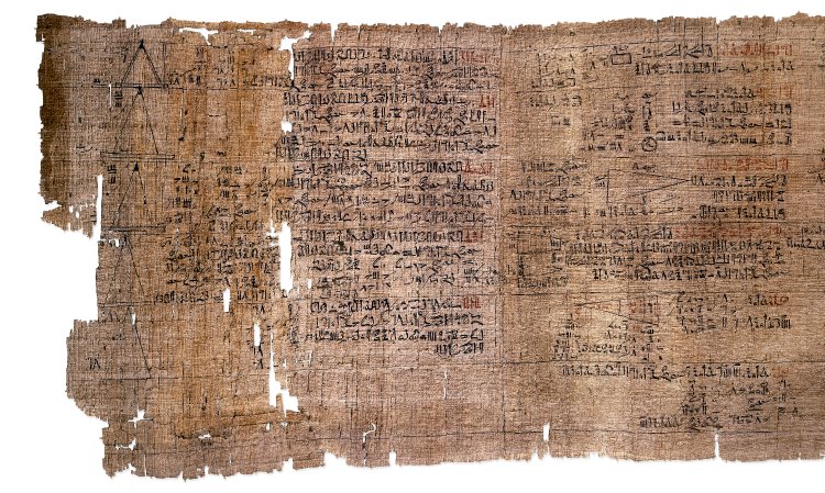 A segment of the Rhind Mathematical Papyrus,