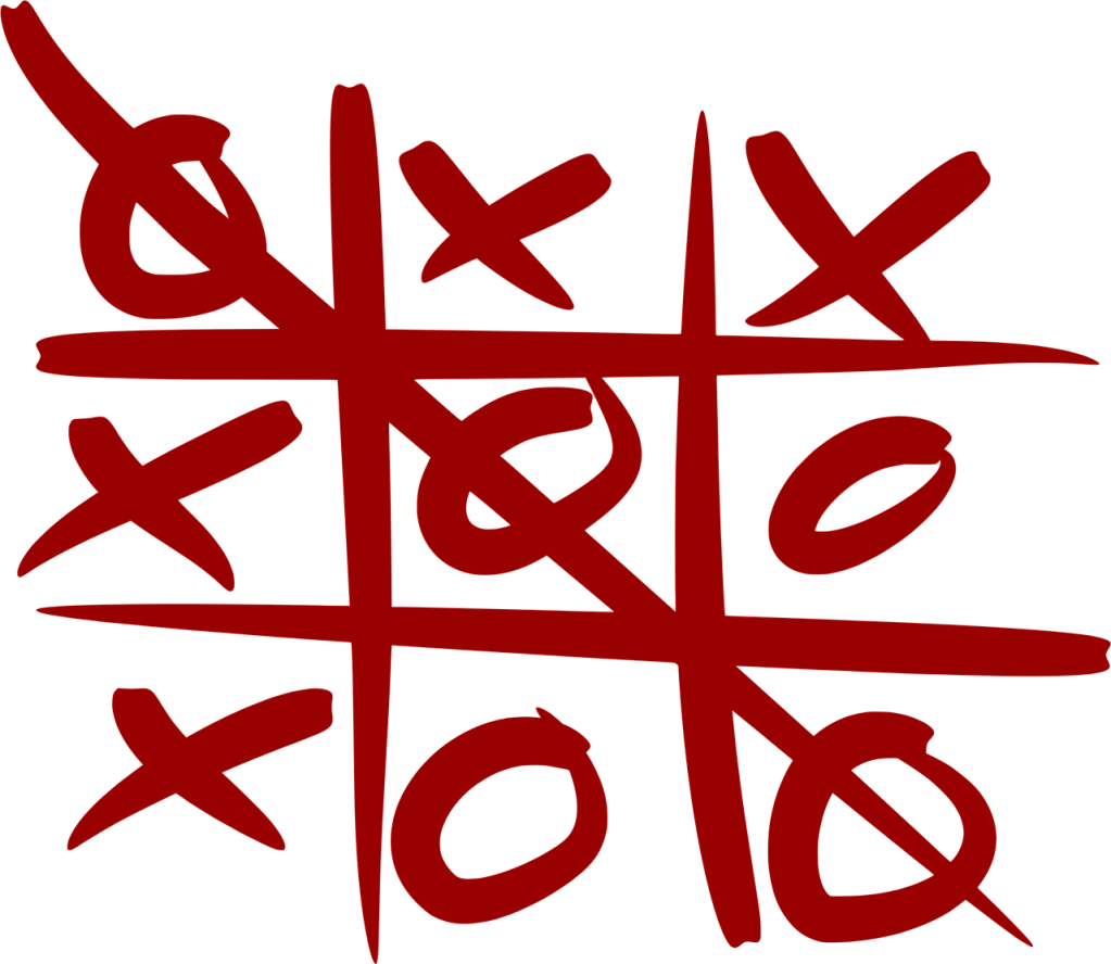 A game of noughts and crosses